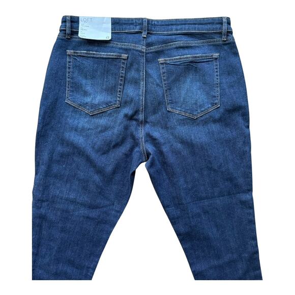 Loft Women's The Curvy Skinny Fit Mid Rise Jeans Regular Size32/14 Stretch‎ - Picture 5 of 12
